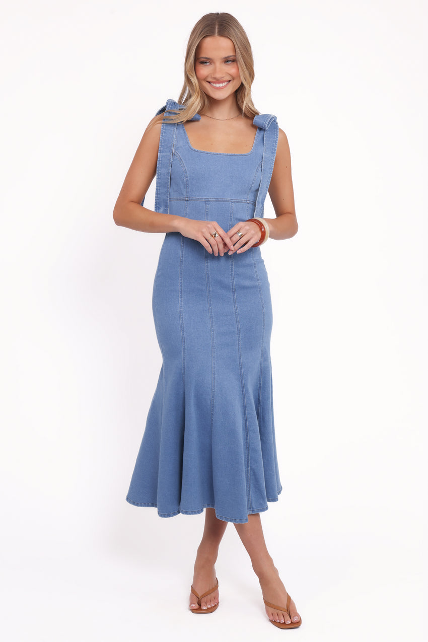 Eugenia Midi Dress - Indigo Denim