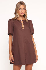 Lirael Mini Dress - Espresso