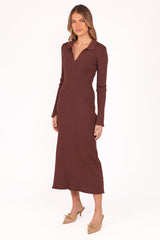 Makenna Knit Dress - Brown