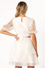 Tabitha Cut Out Mini Dress - Cream
