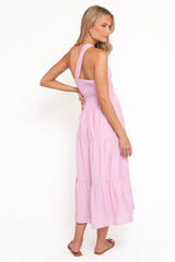Vinny One Shoulder Maxi Dress - Pink