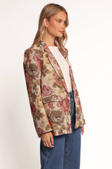 Dawn Oversized Blazer - Floral