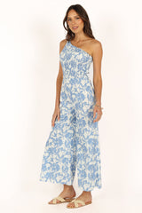 Rae Jumpsuit - Blue Floral