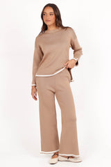 Nathan Two Piece Knit Set - Latte