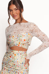 Dara Top - Garden Floral