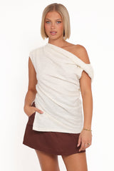 Selma Knit Top - Cream