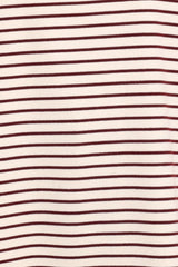 Wilda Oversized Tee - Cream Tan Stripe